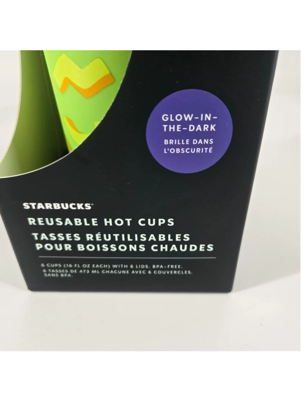 Starbucks Halloween 2024 Glow In The Dark Hot Cups Set NIB 16oz Fall Collection